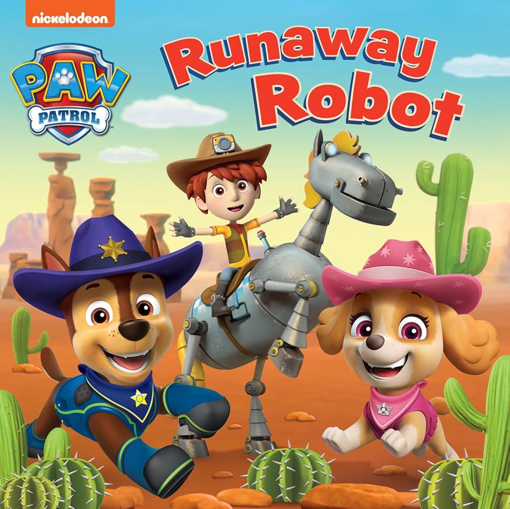 PAW PATROL RUNAWAY ROBOT BOARD BOOK cover image