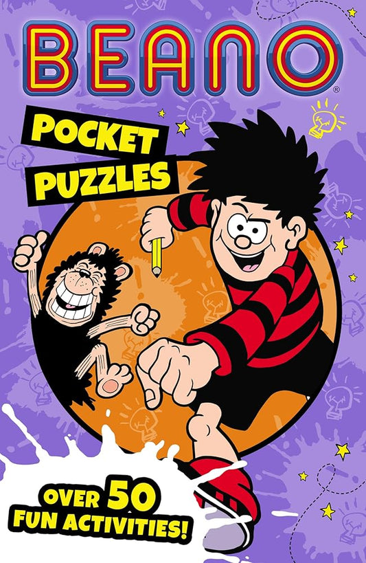 Beano Pocket Puzzles: An official Beano children’s activity book – perfect for kids aged 7, 8, 9, 10 and 11 – new for 2024! (Beano Non-fiction) cover image