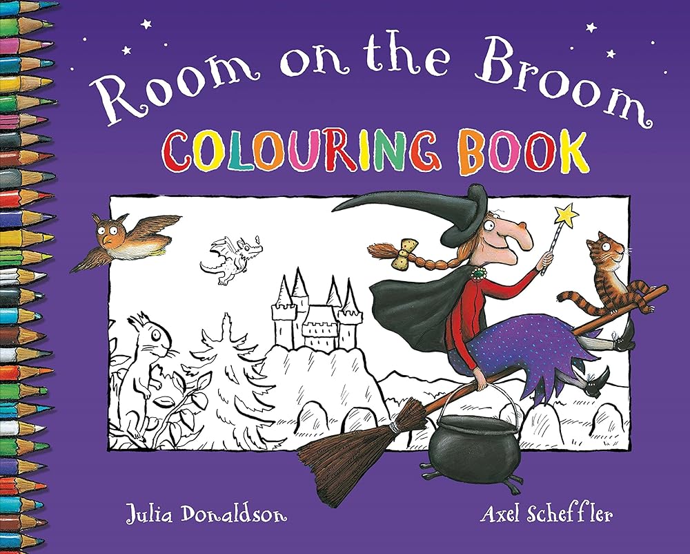 Room on the Broom Colouring Book cover image
