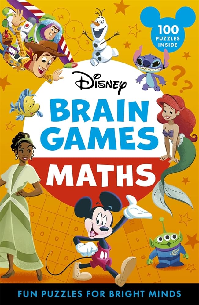 Disney Brain Games: Maths: Fun puzzles for bright minds cover image