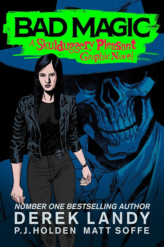 Bad Magic: An original, full-colour graphic novel in the Sunday Times bestselling fantasy detective series (Skulduggery Pleasant) cover image